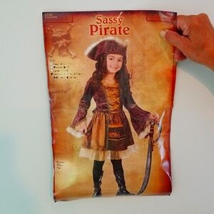 Girls Pirate Costume size M 8-10